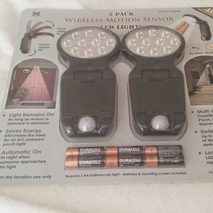 Wireless motion sensor LED lights